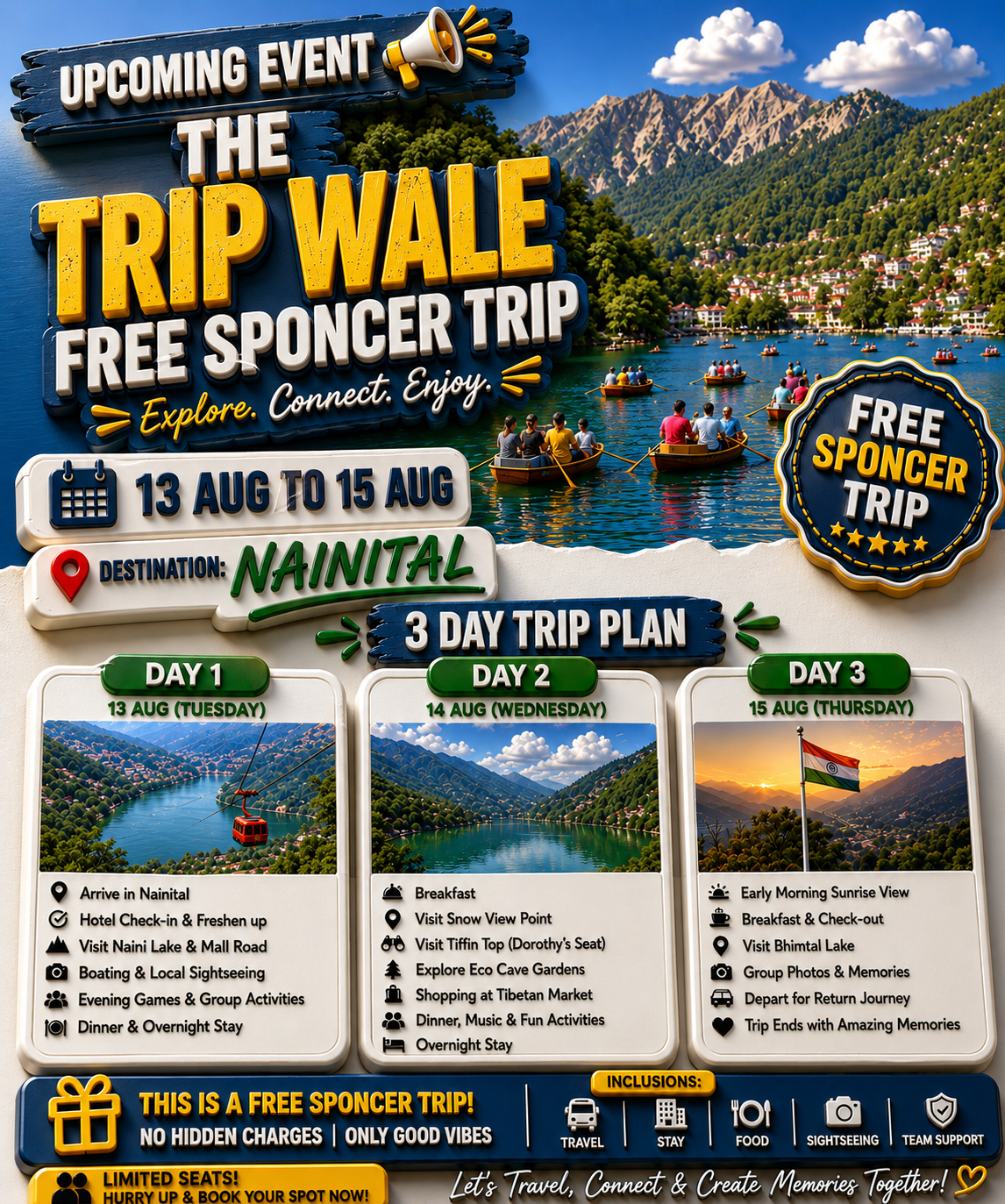 Free Nainital Trip